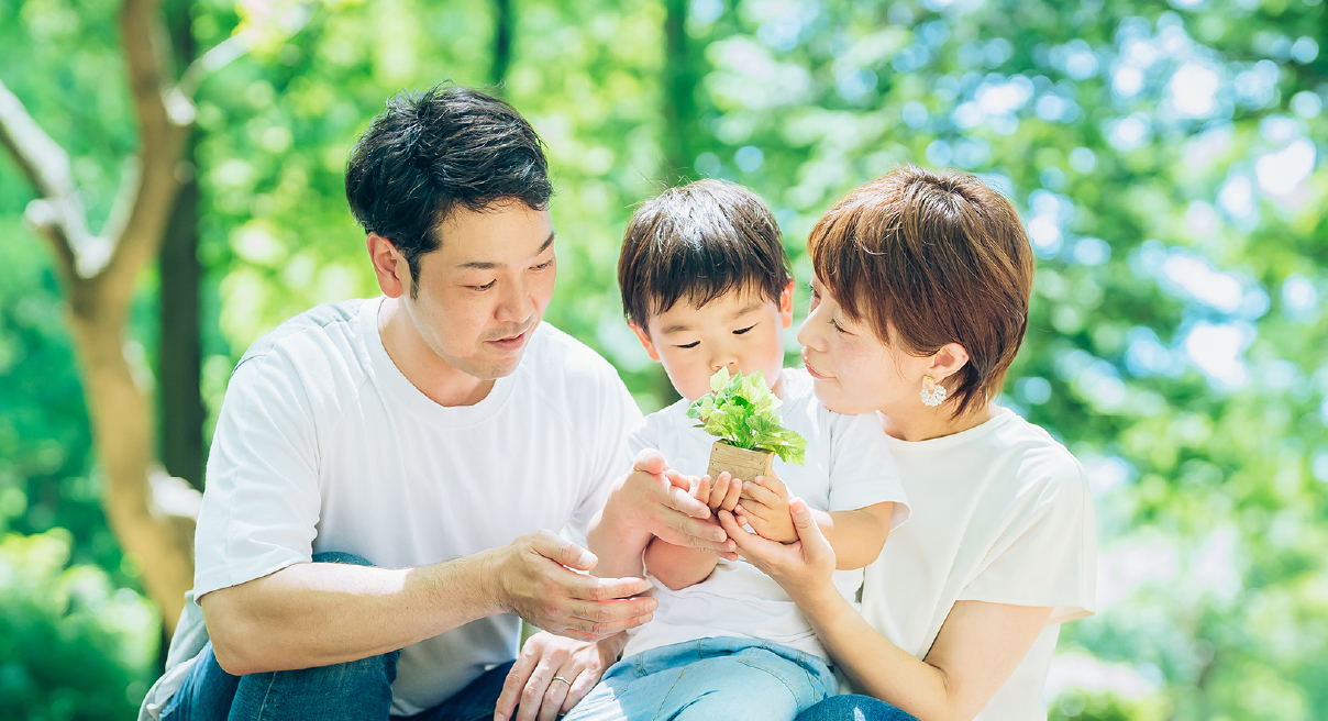 地球にやさしい断熱材のイメージ